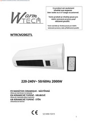 Warm Tech WTRCM2002TL Manuel D'utilisation