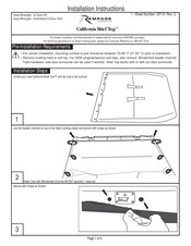 Rampage California Brief Top Instructions D'installation