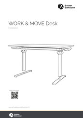 Bakker Elkhuizen WORK & MOVE Desk Manuel D'installation