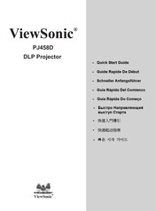 ViewSonic PJ458D Guide Rapide De Début