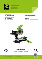 Zipper ZI-KGS210DS Mode D'emploi