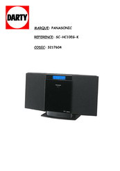 Panasonic SC-HC10EG-K Mode D'emploi