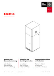 Dimplex LIK 8TES Instructions D'installation Et D'utilisation
