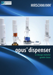 Hirschmann opus dispenser Manuel D'utilisation