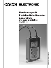 HYDAC ELECTRONIC HMG 510 Mode D'emploi