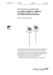 Endress+Hauser Levelflex FMP56 Instructions Condensées