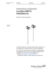Endress+Hauser Levelflex FMP50 Instructions Condensées