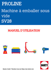 Proline SV28 Manuel D'utilisation