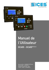 Sices GC600 Manuel De L'utilisateur