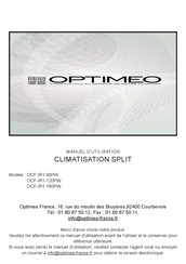 OPTIMEO OCF-IR1-180PW Manuel D'utilisation