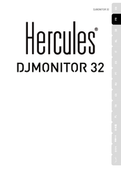 Hercules DJMONITOR 32 Mode D'emploi