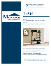 Monarch Specialties I 4510 Instructions D'assemblage