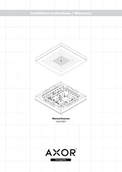 Hansgrohe AXOR Showerheaven 10625 1 Série Instructions D'installation