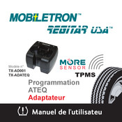 Mobiletron REGITAR TX-AD001 Assemblage, Entretien Et Manuel De L'utilisateur