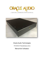 Oracle Audio Technologies PH100 Mk III Manuel De L'utilisateur