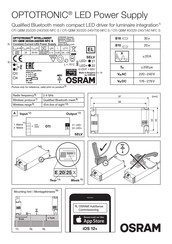 Osram OPTOTRONIC OTi QBM 40/220-240/1A0 NFC S Manuel D'instructions