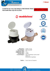 Maddalena MID R400 Instructions De Montage Et De Maintenance