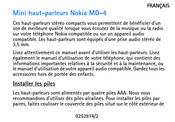 Nokia MD-4 Guide Rapide