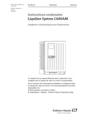 Endress+Hauser Liquiline System CA80AM Instructions Condensées