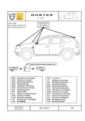 Dacia 8201702565 Instructions De Montage