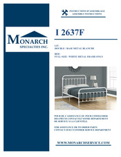 Monarch Specialties I 2637F Instructions D'assemblage