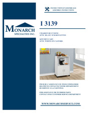 Monarch Specialties I 3139 Instructions D'assemblage