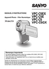 Sanyo Xacti VPC-C5 Manuel D'instructions