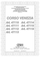 Gessi CORSO VENEZIA 47115 Manuel D'installation