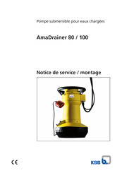 KSB AmaDrainer 100 Notice De Service / Montage