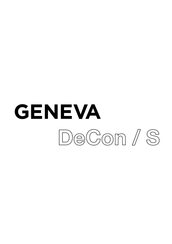 Geneva DeCon/S Mode D'emploi