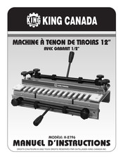 King Canada K-2796 Manuel D'instructions