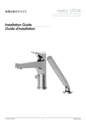 aquabrass metro 17074 Guide D'installation