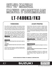 Suzuki LT-F400K3 Manuel D'assemblage