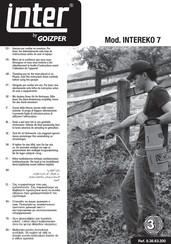 Goizper inter INTEREKO 7 Feuille D'instructions