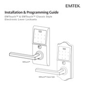 Emtek EMTouch Classic Style Guide D'installation Et De Programmation