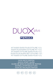 Fermax DUOX PLUS CITYLINE 1-2 L Guide De Mise En Marche Rapide