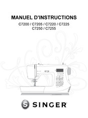 Singer C7250 Manuel D'instructions