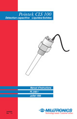 Milltronics Pointek CLS 100 Manuel D'instructions