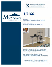 Monarch Specialties I 7166 Instructions D'assemblage