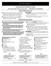 GE SmartWater GXWH20F Instructions D'installation