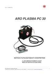 ARO PLASMA PC 30 Notice D'utilisation Et D'entretien