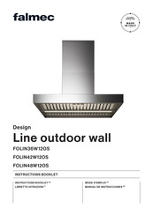 FALMEC Line outdoor wall FOLIN36W12OS Mode D'emploi