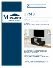 Monarch Specialties I 2610 Instructions D'assemblage