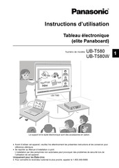 Panasonic UB-T580 Instructions D'utilisation