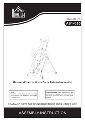 HOMCOM A91-090 Manuel D'instructions