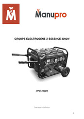 Manupro MPGE3000W Mode D'emploi