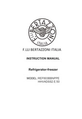 Bertazzoni REF603BBNPPE Manuel D'instructions