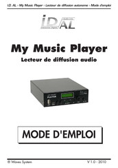 I.D.AL My Music Player Mode D'emploi