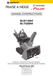 Paul Forrer Sk708M Manuel D'instructions