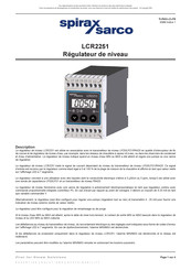 Spirax Sarco LCR2251 Mode D'emploi